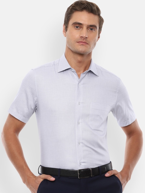 

Louis Philippe Men Blue Casual Shirt