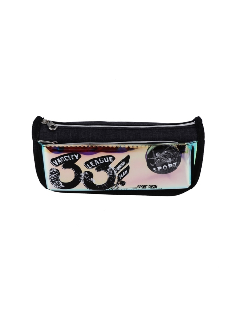 

QIPS Boys Black & Pink Printed High Quality Pencil Pouch