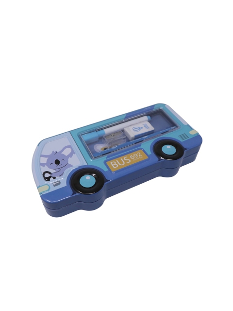 

QIPS Kids Purple & Blue Printed Pencil Box