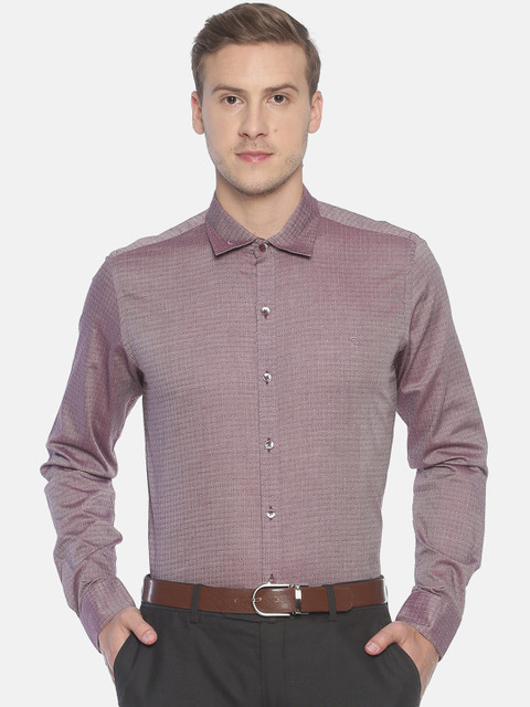 

COUPER & COLL Men Purple Premium Slim Fit Casual Shirt