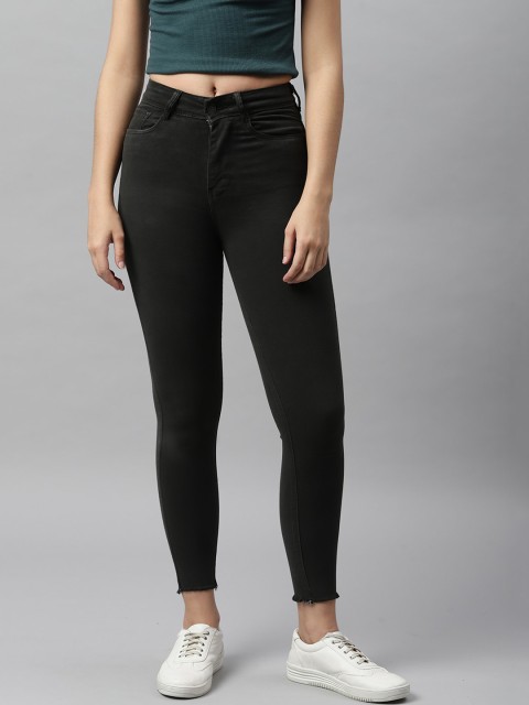

Code 61 Women Black Skinny Fit High-Rise Stretchable Jeans