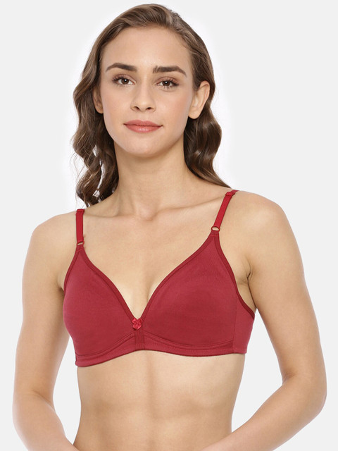 

Macrowoman W-Series Maroon Everyday Bra Full Coverage