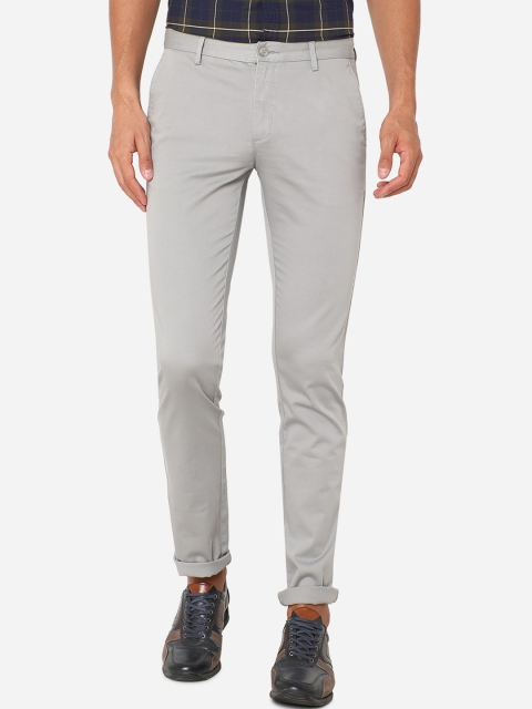 

Greenfibre Men Grey Slim Fit Regular Trousers