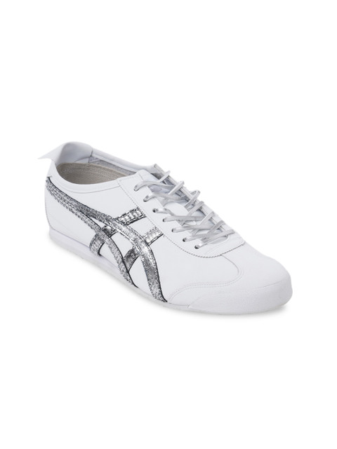 

Onitsuka Tiger Unisex White Woven Design Sneakers