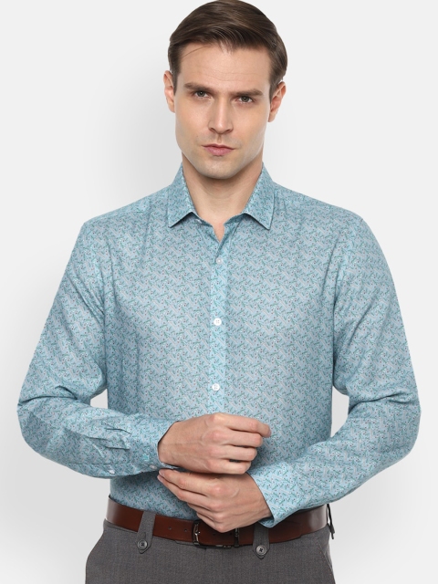 

Louis Philippe Men Blue Slim Fit Printed Casual Shirt