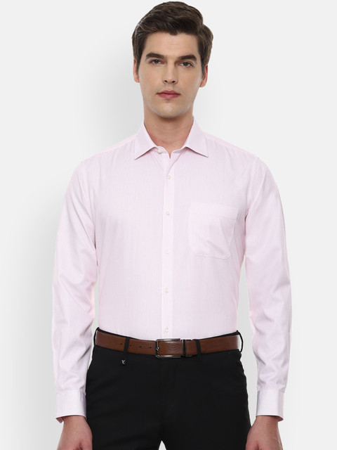 

Van Heusen Men Pink Multi Stripes Striped Formal Shirt