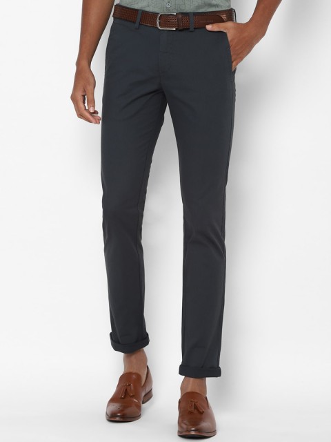

Allen Solly Men Grey Slim Fit Casual Trousers
