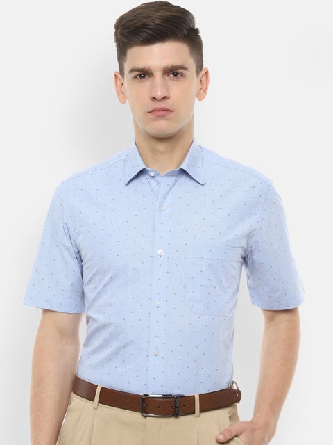 

Louis Philippe Men Blue Slim Fit Printed Casual Shirt