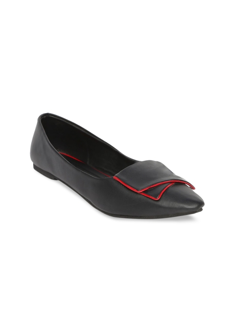 

STALK Women Black Ballerinas with Bows Flats