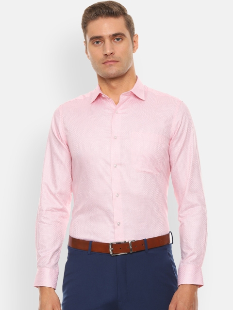 

Louis Philippe Men Pink Slim Fit Pure Cotton Formal Shirt