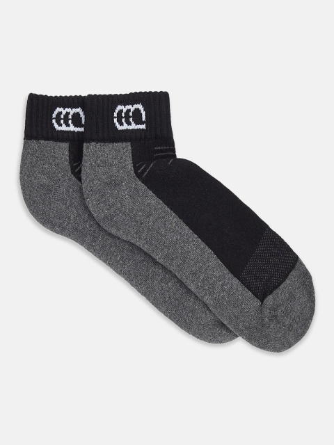 

Ajile by Pantaloons Men Black & Grey Colourblocked Ankle-Length Socks
