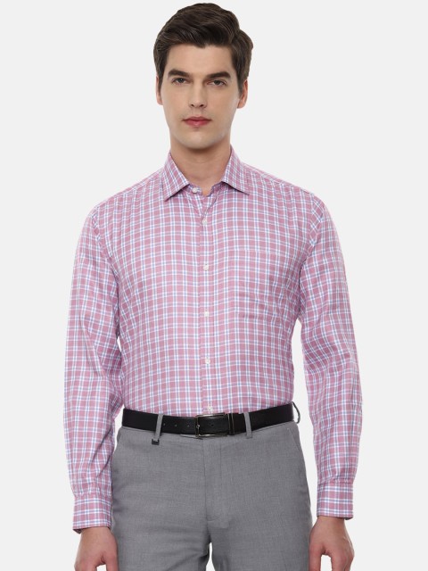 

Van Heusen Men Purple Checked Casual Shirt
