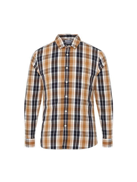 

Farah Men Gold & Black Checked Casual Shirt