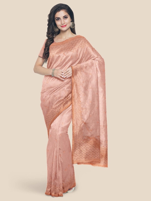 

Kalamandir Coral Woven Design Silk Blend Saree
