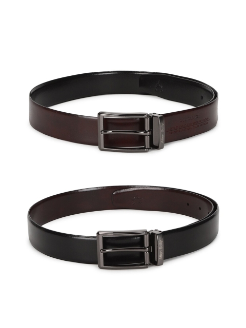 

Allen Solly Men Black Leather Reversible Formal Belt