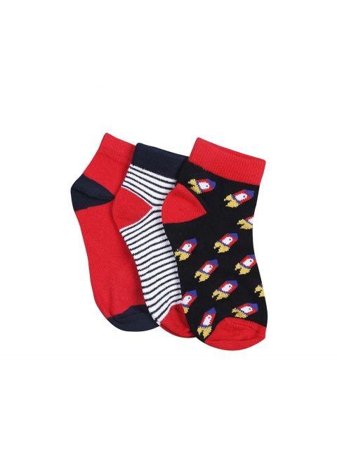 

Pantaloons Junior Boys Pack Of 3 Assorted Ankle-Length Cotton Socks