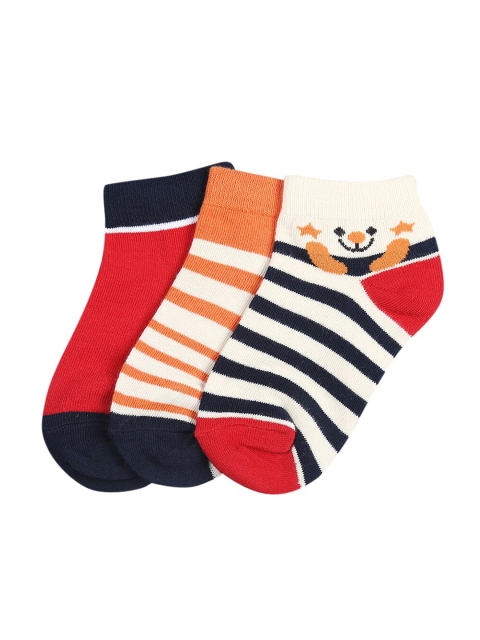

Pantaloons Junior Boys Pack Of 3 Assorted Ankle-Length Socks