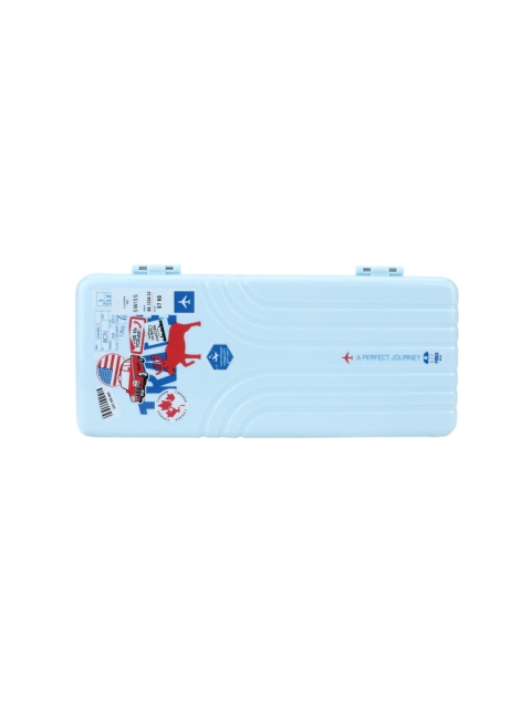 

QIPS Boys Blue & Red Printed High Quality Plastic Pencil Box