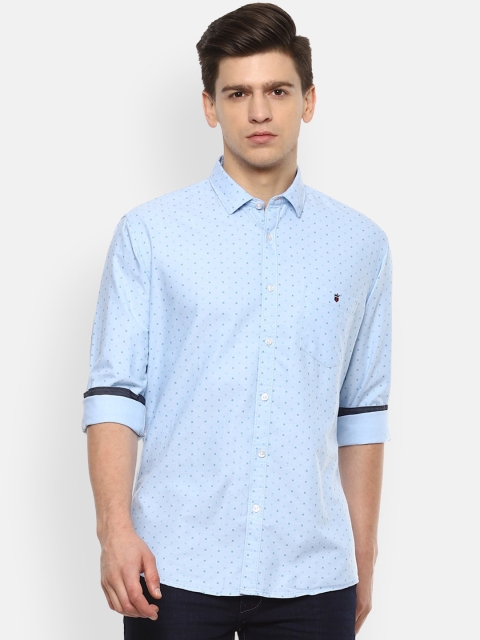 

Louis Philippe Jeans Men Blue Slim Fit Printed Casual Shirt