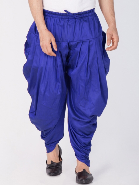 

VASTRAMAY Men Blue Solid Dhoti Pants