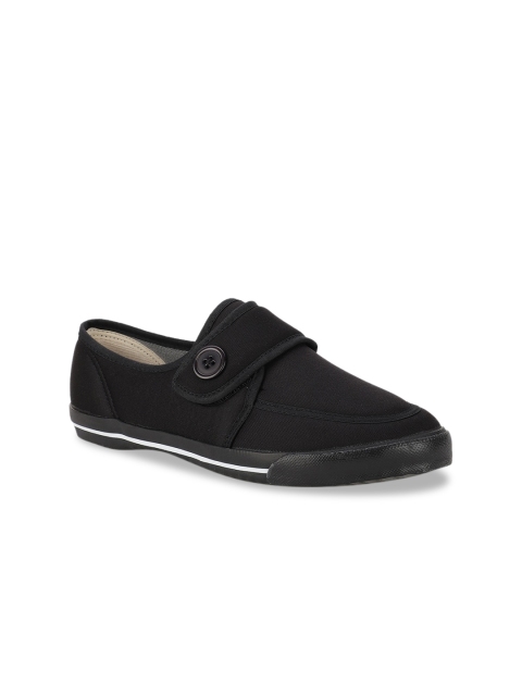 

Bata Women Black Slip-On Sneakers