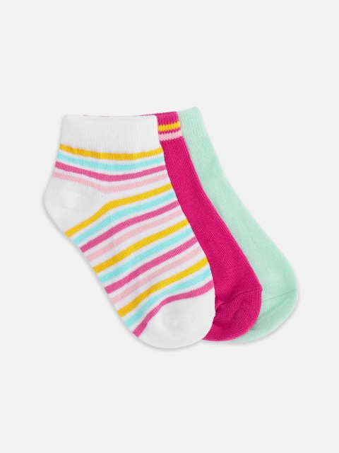 

Pantaloons Junior Girls Pack Of 3 Assorted Ankle-Length Socks