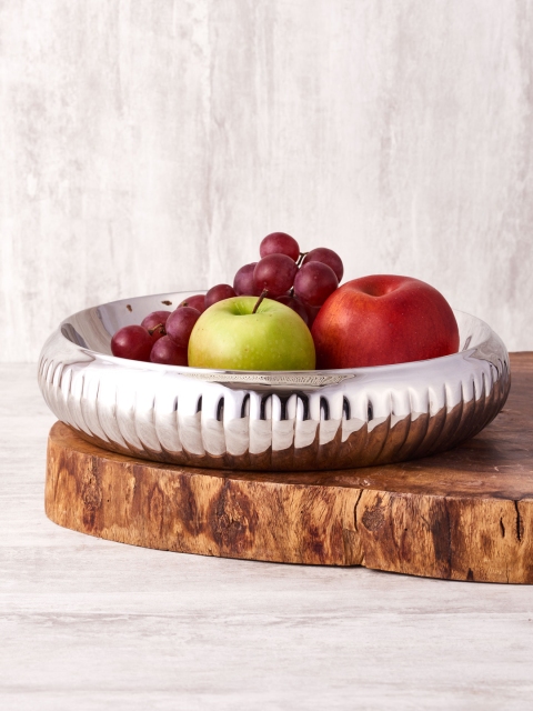 

ARTTDINOX Stainless Steel Flute Rice Platter