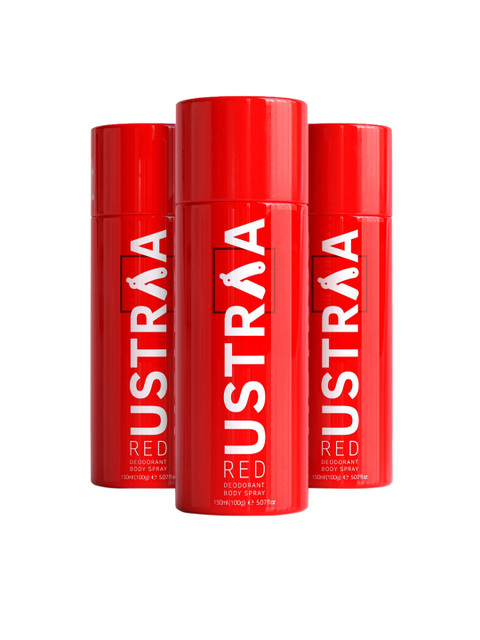 

Ustraa RED Deodorant Body Spray 150 ml Set of 3