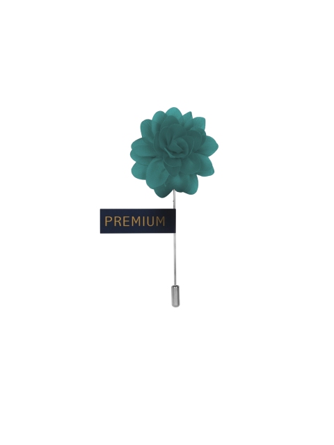 

PELUCHE Men Blue & Silver Coloured Elron Petals Lapel Pin