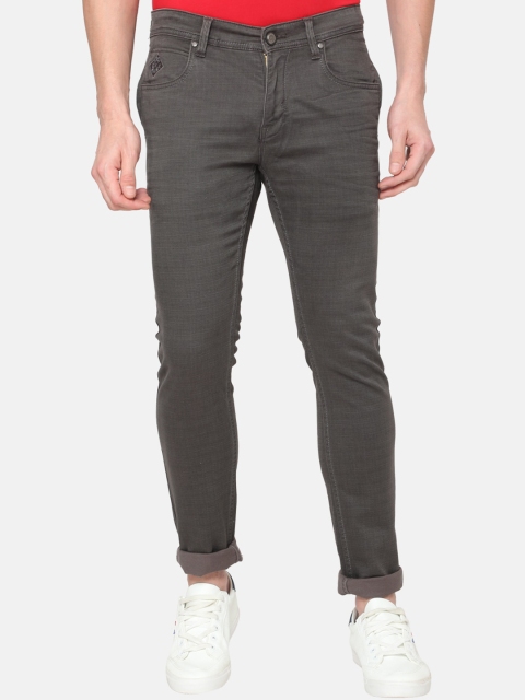 

Oxemberg Men Charcoal Light Fade Mid Rise Slim Fit Jeans