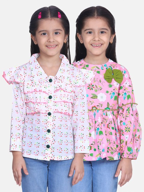 

Cutiekins Pack of 2 Multi Floral Crepe Regular Tops