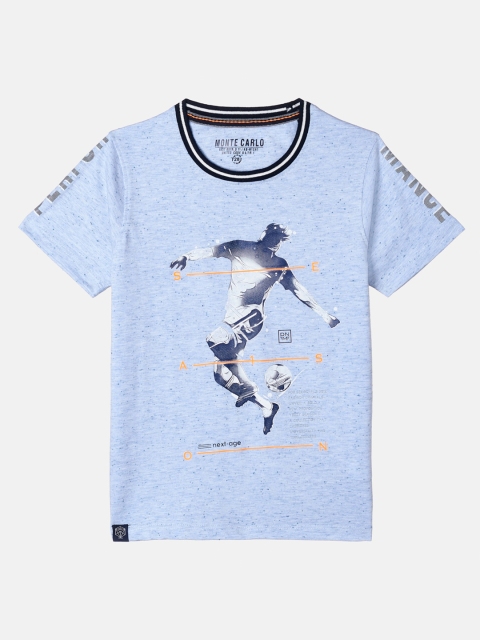 

Monte Carlo Boys Blue Printed T-shirt