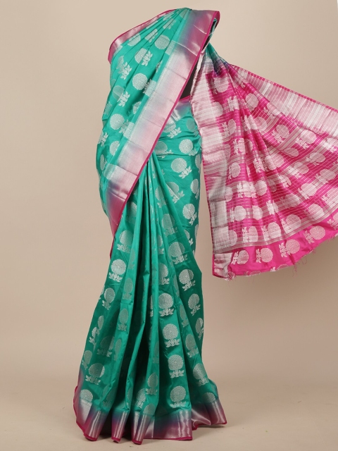 

Pothys Green Woven Design Jute Silk Saree