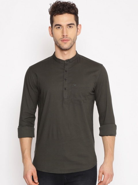 

SHOWOFF Men Green Slim Fit Casual Shirt