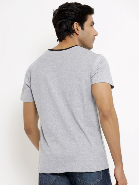 

ComicSense xyz Men Grey Typography Printed T-shirt