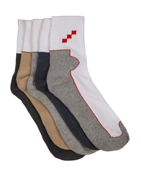 

MARC Men Pack Of 5 Assorted Cotton Above Ankle-Length Socks