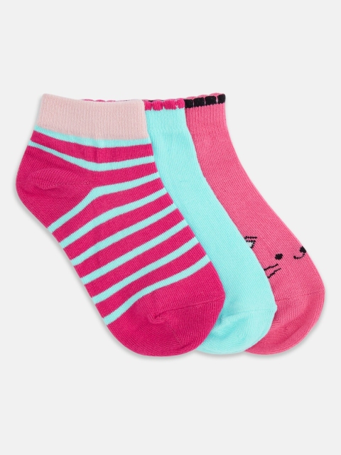 

Pantaloons Junior Girls Pack Of 3 Assorted Ankle-Length Socks