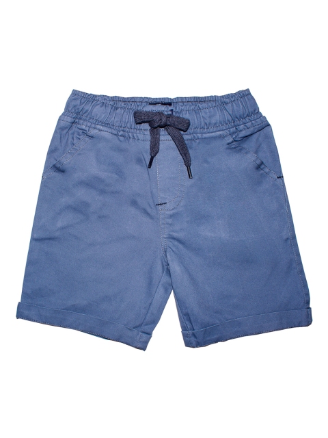 

KiddoPanti Boys Blue Mid-Rise Regular Cotton Shorts