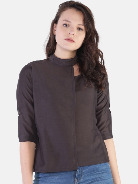 

COUPER & COLL Coffee Brown Regular Top
