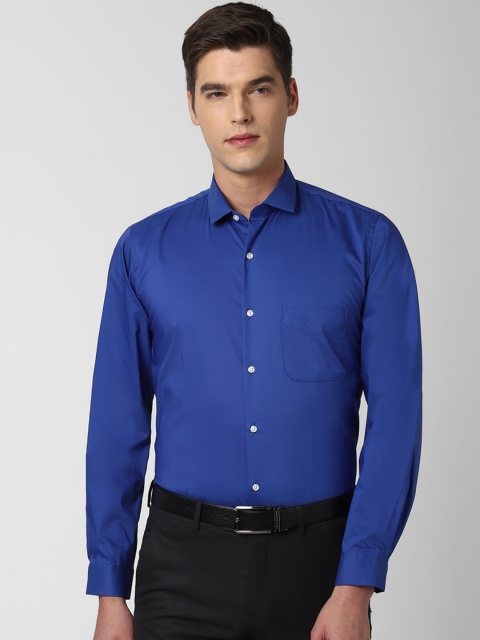 Peter England Men Blue Slim Fit Formal Shirt