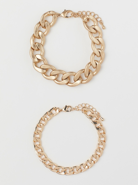 

H&M Women Gold-Toned 2-Pack Bracelets