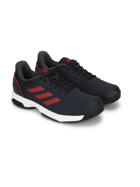 

ADIDAS Men Navy Blue & Red SLAM 4 Tennis Shoes
