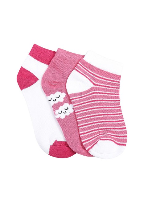

Pantaloons Junior Girls Pack Of 3 Assorted Ankle-Length Cotton Socks