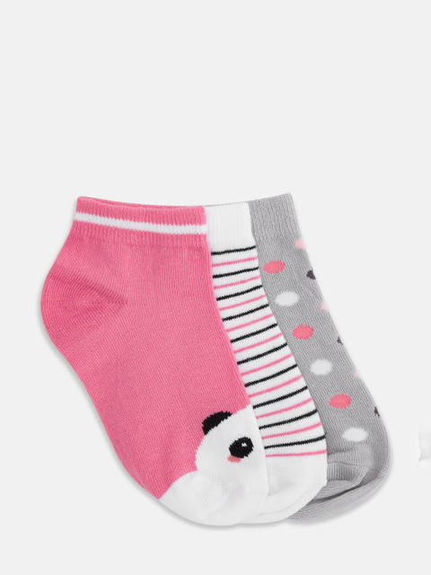 

Pantaloons Junior Girls Pack Of 3 Assorted Ankle-Length Cotton Socks