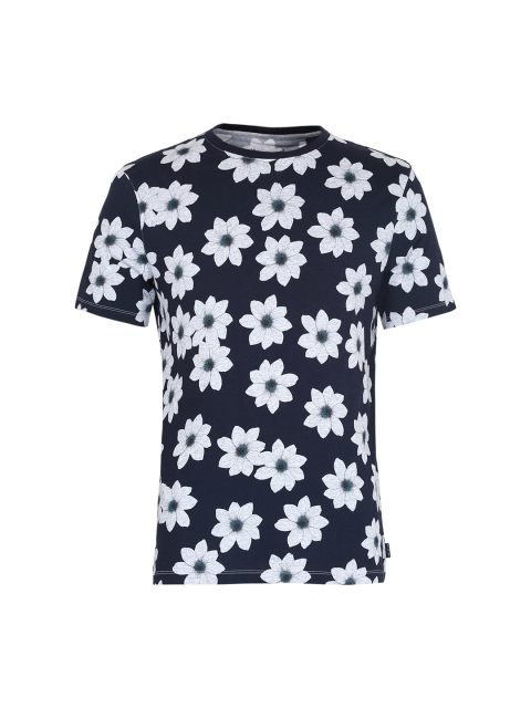 

Ted Baker Men Navy Blue Floral Printed T-shirt