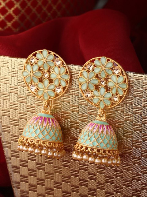

Shoshaa Gold Contemporary Jhumkas Earrings