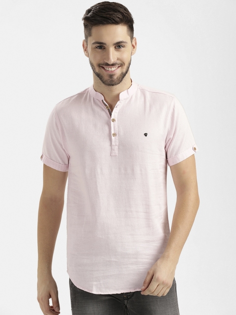 

V2 Value Variety Men Pink Thread Work Kurta
