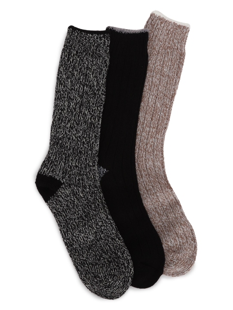 AMERICAN EAGLE OUTFITTERS Men Pack Of 3 Calf-Length Socks, Black