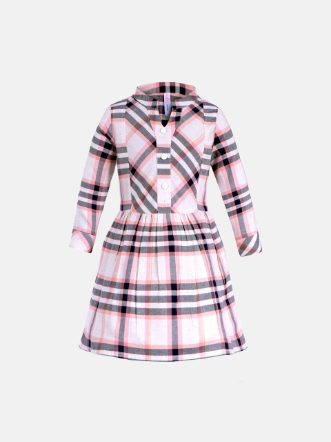 

Naughty Ninos White Checked Dress