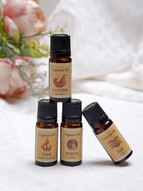 

Fabindia Set of 4 Vapourizer Niryasaha Accessorie Aroma Oils 10ml, Multi